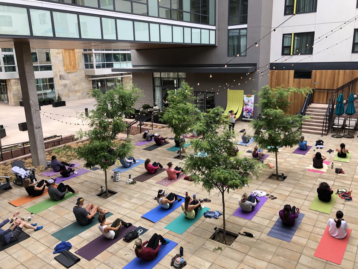 Poolside Yoga Boulder