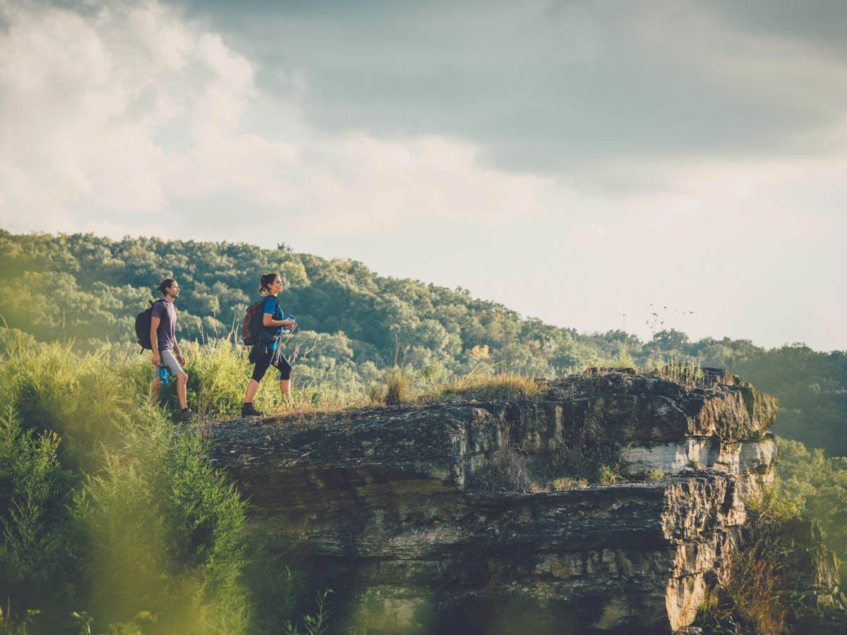 Hiking Trail Scenic Outdoors Couple