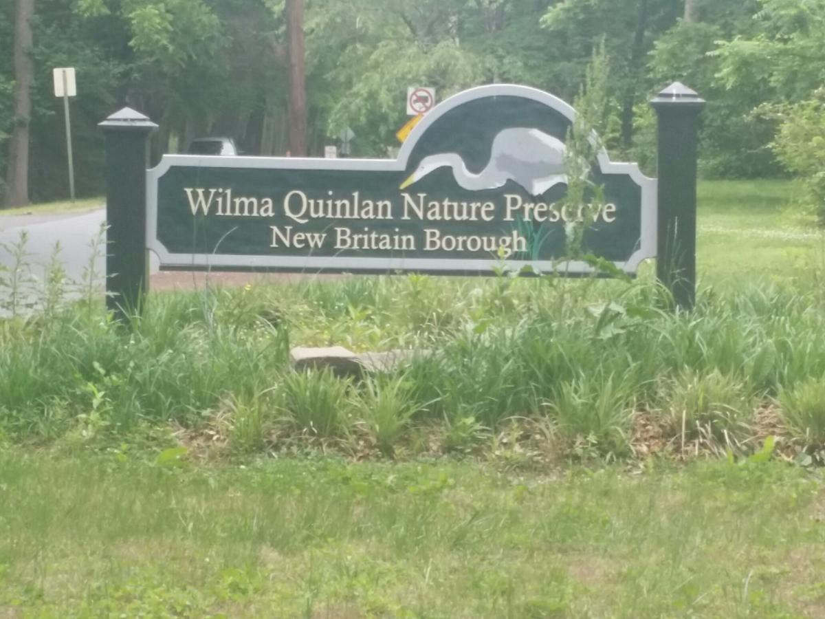 Wilma Quinlan Nature Preserve sign