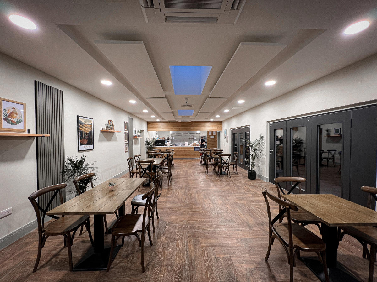 Image of cafe seating area at Ian Coley