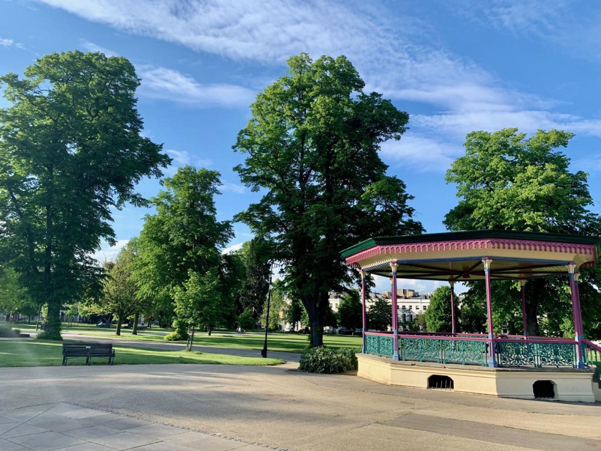 View of the bandstand in Montpellier Gardens in Cheltenham
