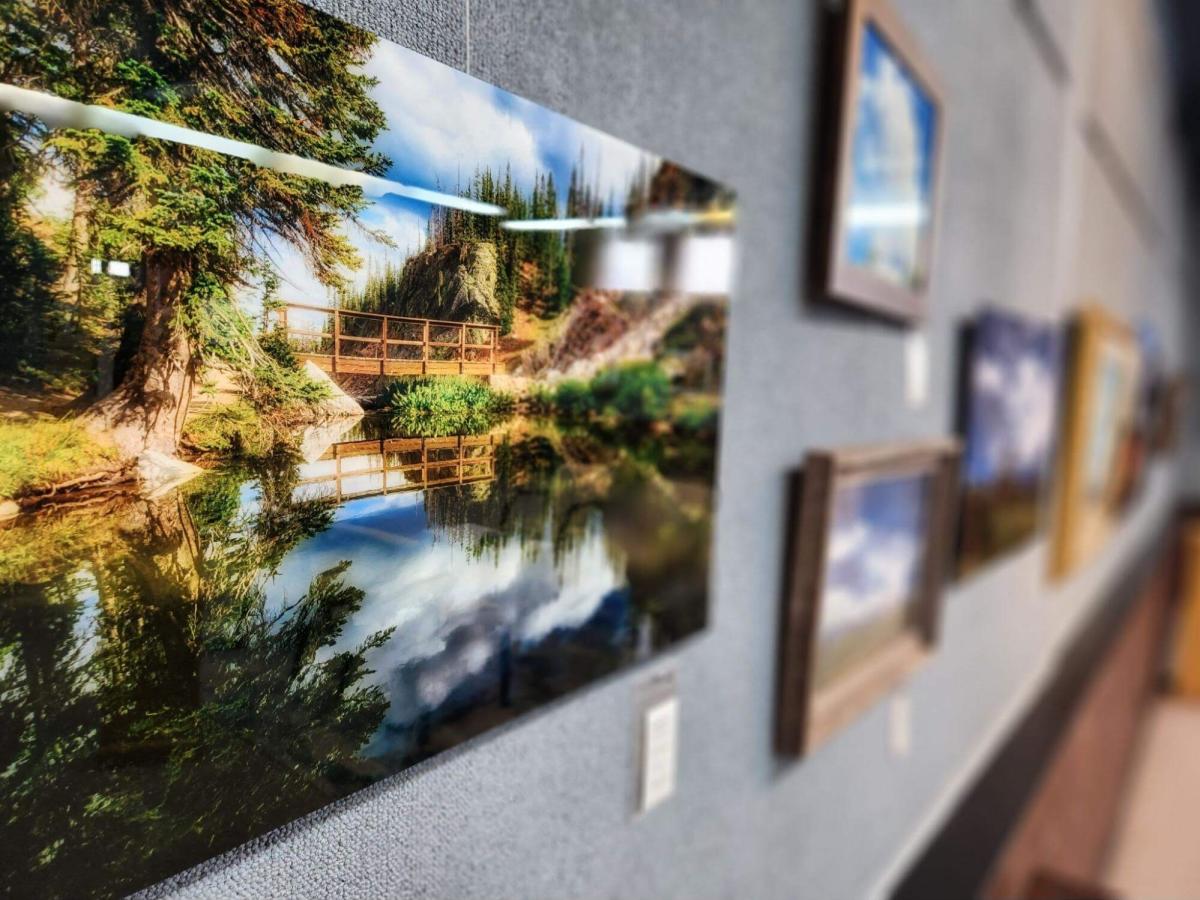 A beautiful landscape painting displayed at the Cheyenne Artists Guild, one of the unique attractions in Cheyenne, Wyoming, showcasing local talent and creativity.