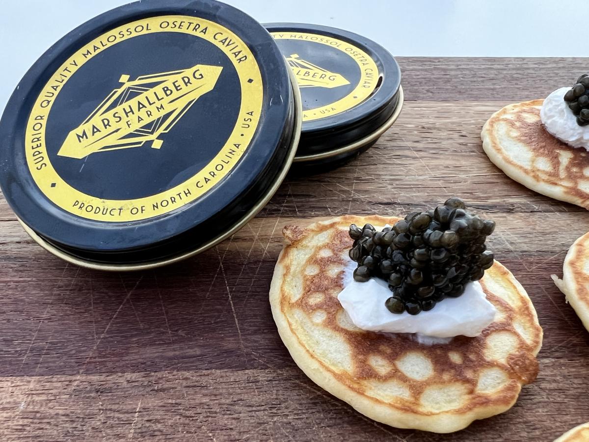 Marshallberg Farm Osetra Caviar from Smyrna, North Carolina - Island Creek  Oysters