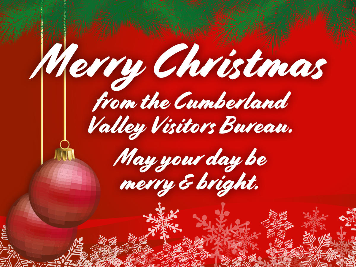 Merry Christmas from Cumberland Valley Visitors Bureau.