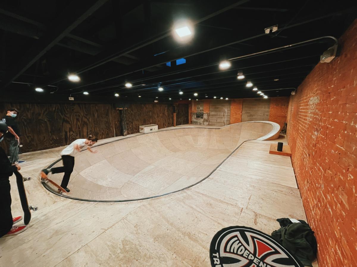 the skate bowl at the point skate shop