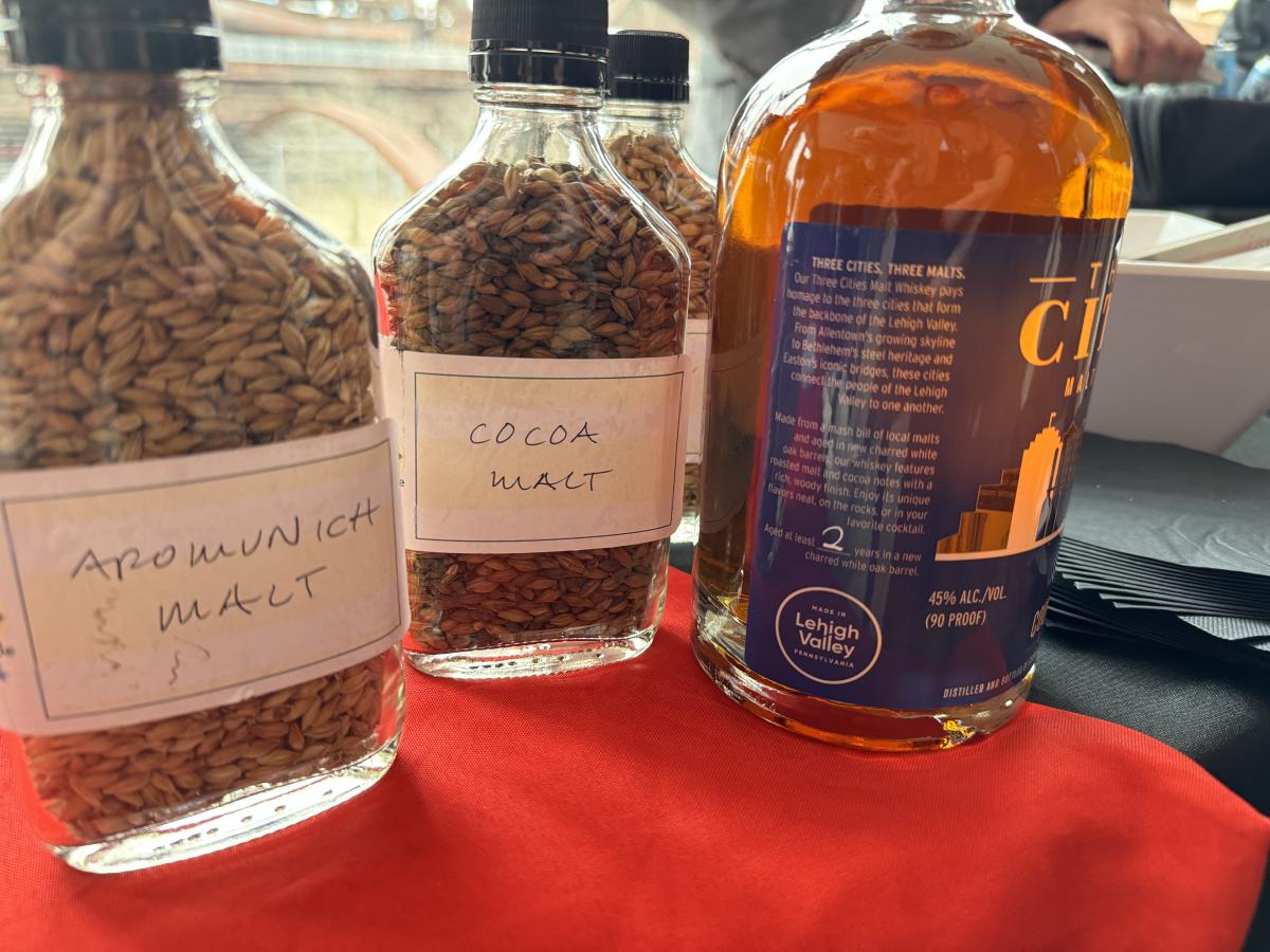 County Seat Spritis Three Cities Malt Whiskey, Made in Lehigh Valley, PA