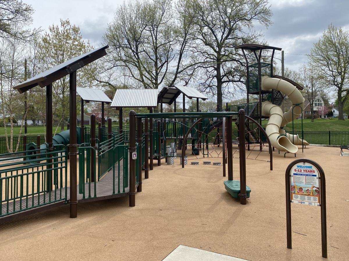 The playground at Morris J. Dimmick Park in Hellertown, PA