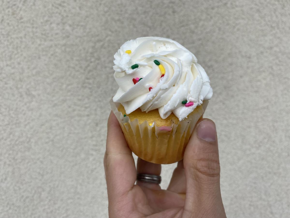 A cupcake from Egypt Star Bakery in Allentown, Pa.