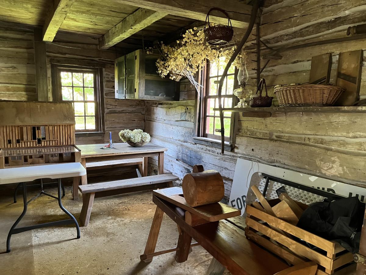 The Frace Log Cabin in Forks, Pennsylvania