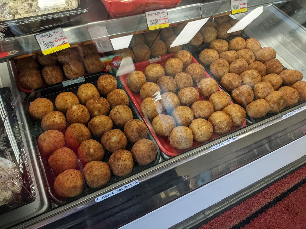 Rice Balls at Giacomo's Italian Market in Easton