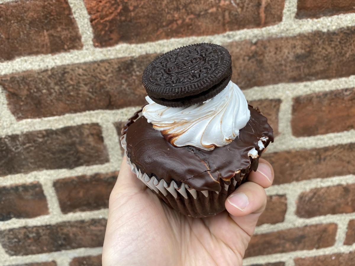 An oreo cupcake from Luna's Bakery in Allentown, Pa.