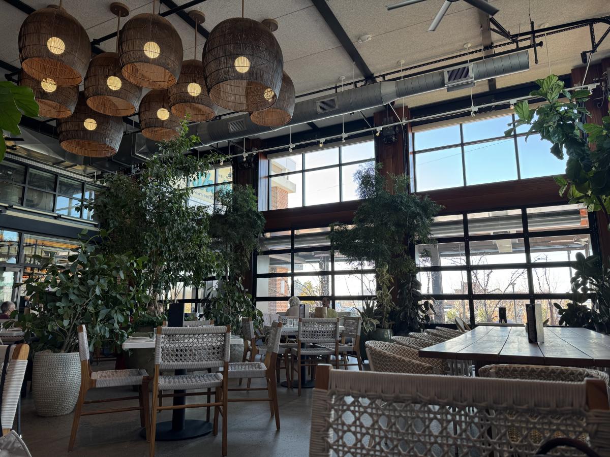 Dine in the indoor / outdoor space at The Shelby in Allentown, PA