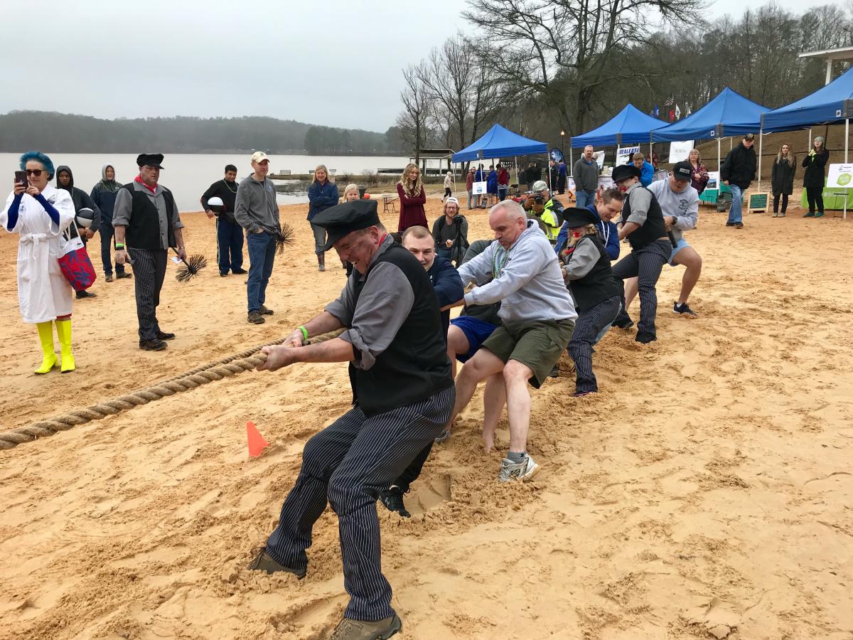 Police Polar Plunge Tug of War