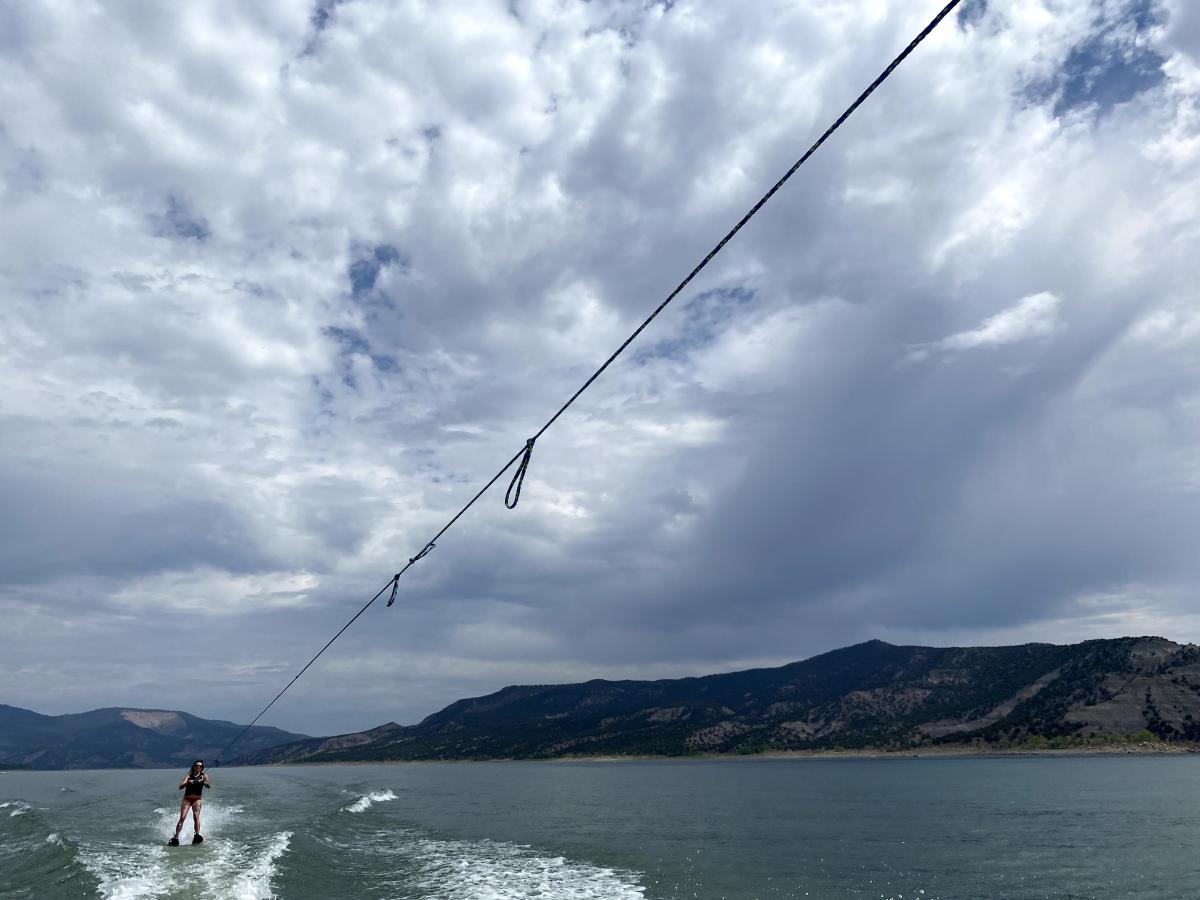 Boating on Navajo Lake