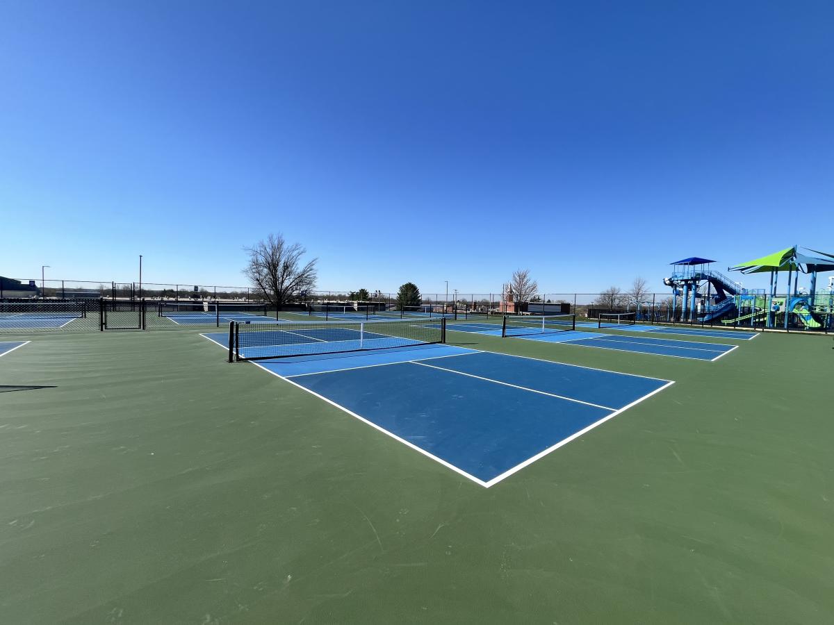 the pickleball courts at American Legion Park