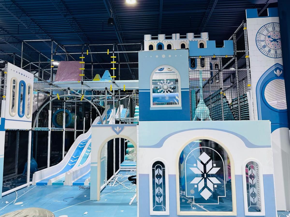 Winter wonderland theme indoor playground