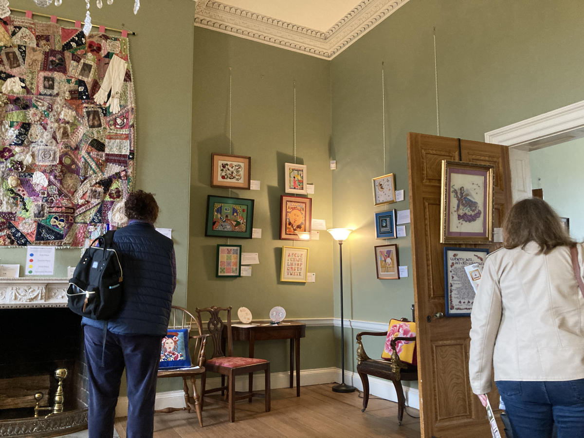 Guests enjoy the Needlework Show at Woodlawn Historic Site