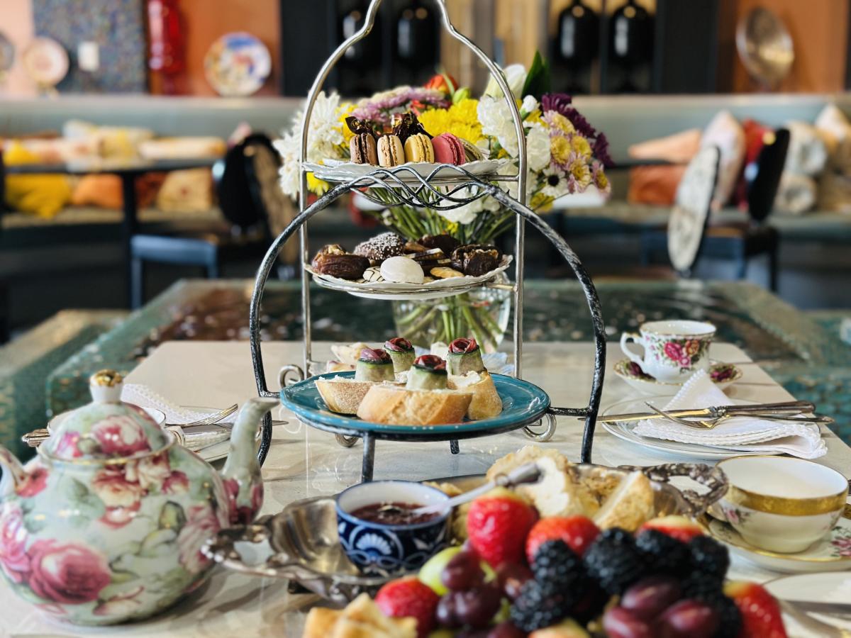 A table set for a tea party