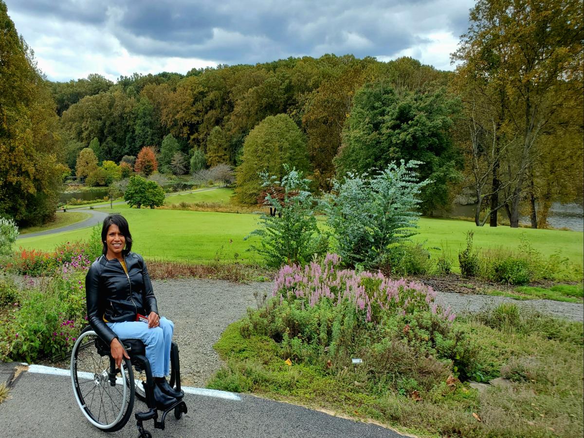 Maggie at Meadowlark Botanical Gardens in Fairfax County, VA