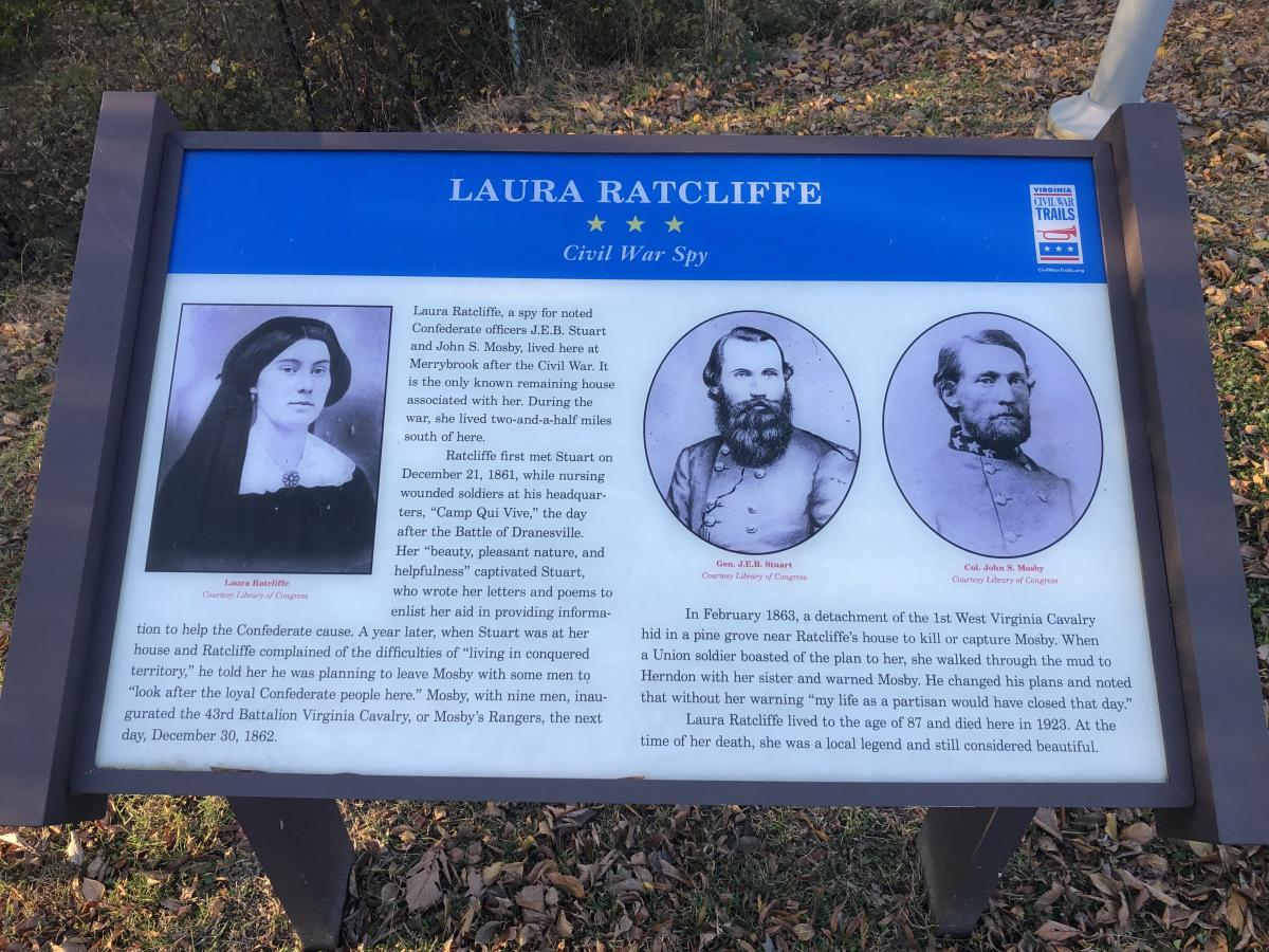 Laura Ratcliffe - Civil War Trails sign - Public Domain