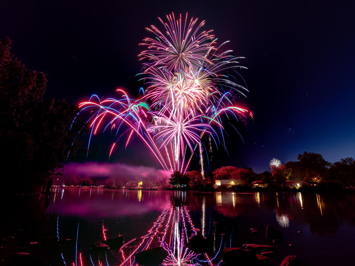 4th of July fireworks at City Park