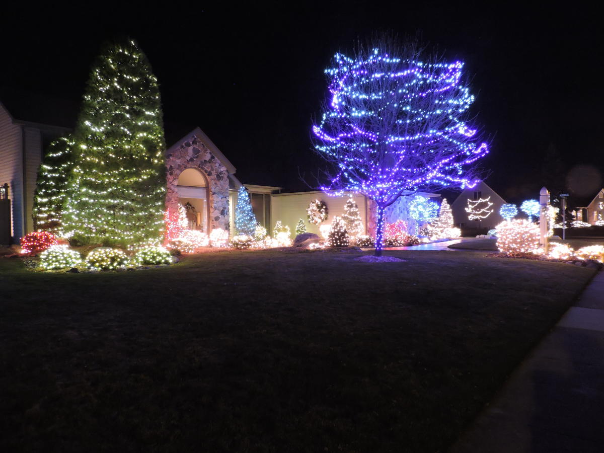 1211 Willowind Trail Esposizione di luce di Natale a Fort Wayne, Indiana