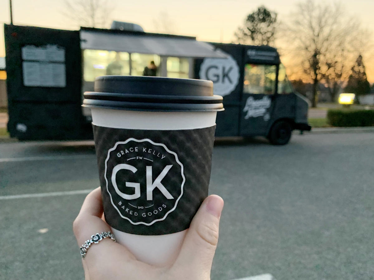 A cup of hot chocolate from the GK Pastry Truck in Fort Wayne, Indiana