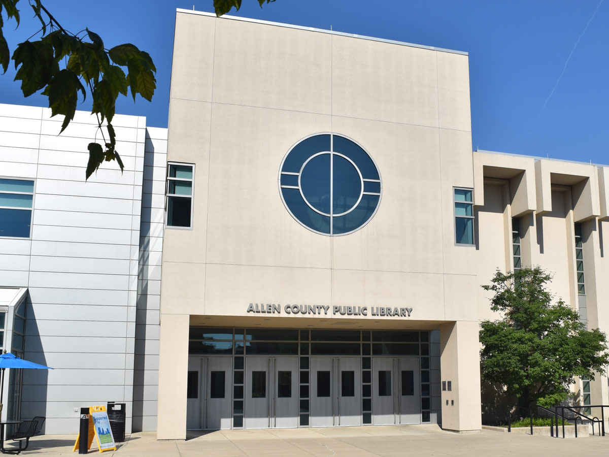 Exterior of the Allen County Public Library in Downtown Fort Wayne