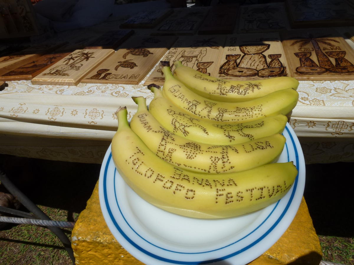 Editable art at the Talofofo Banana Festival