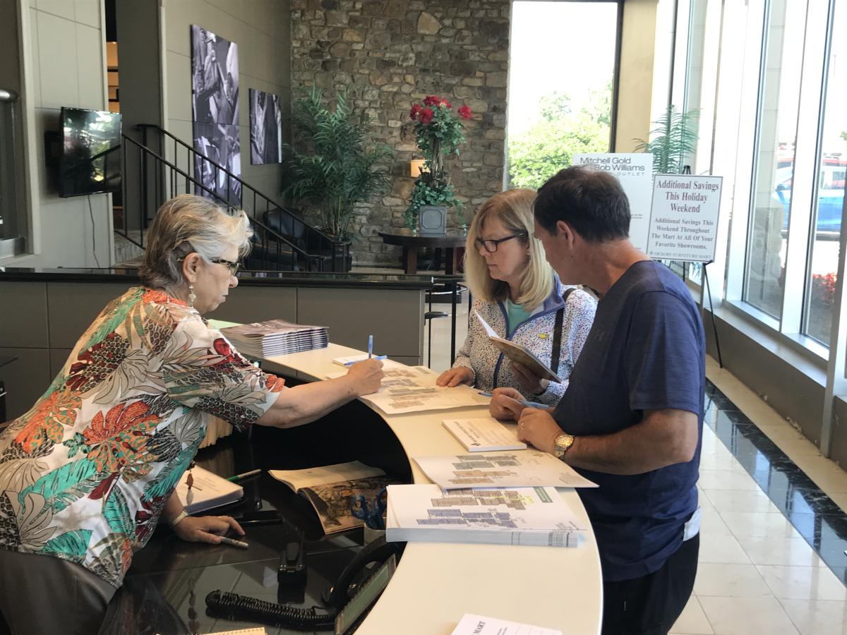 Furniture Mart Welcome Desk