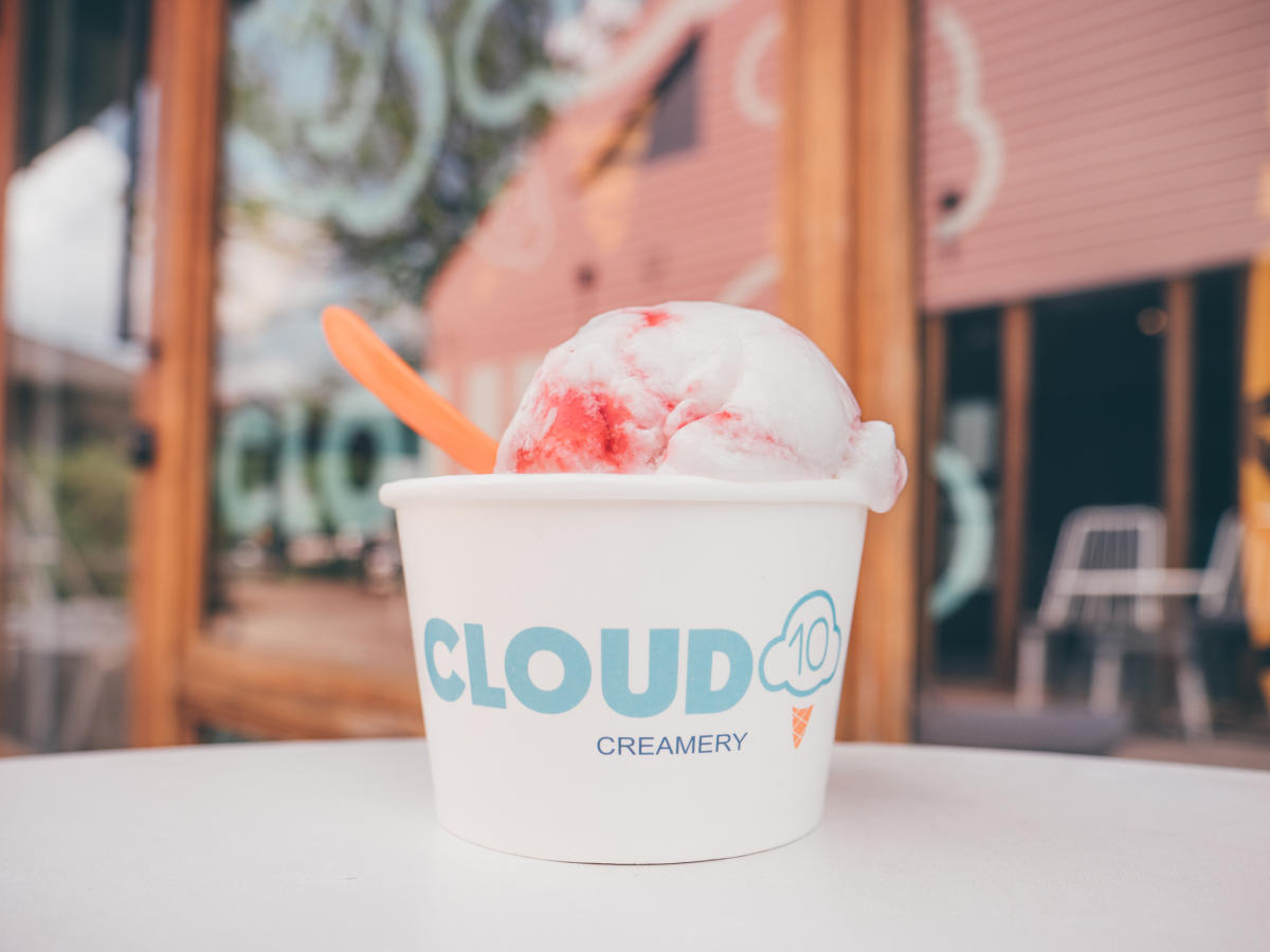 Cloud 10 Creamery Ice Cream on Table