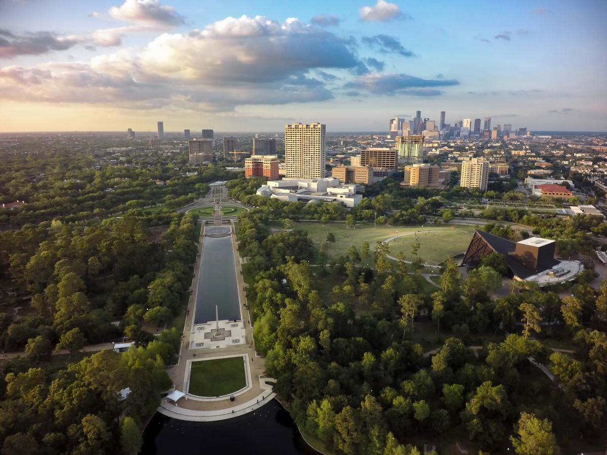 Hermann Park Drone Shot