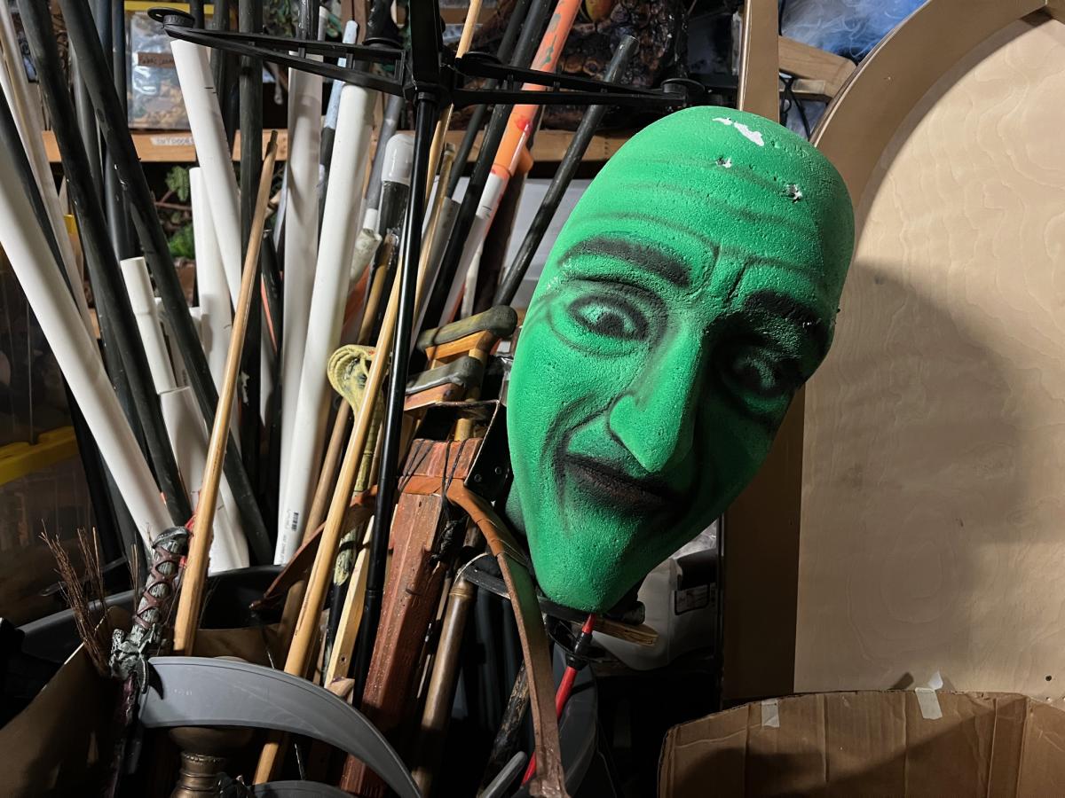 Children's Museum of Indianapolis Haunted House - witch mask