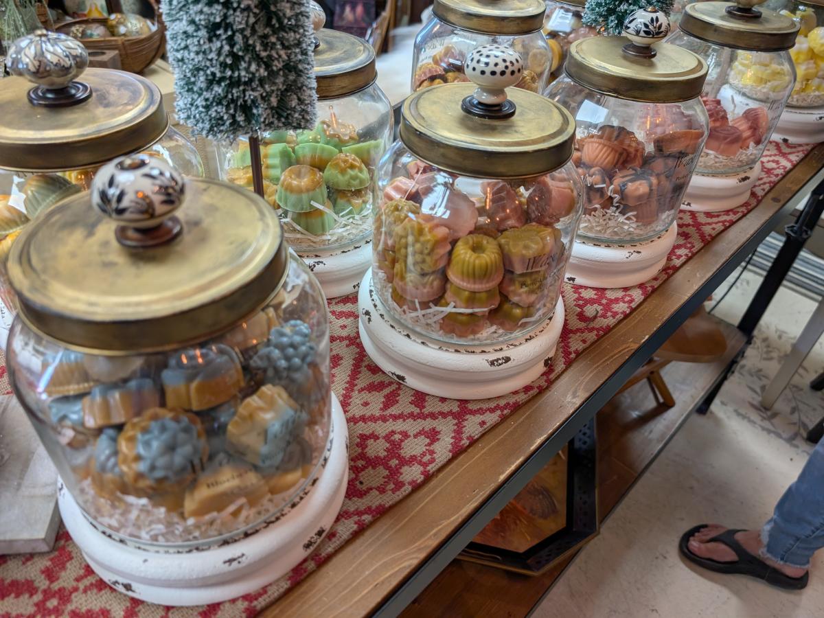 Wax tart bar at Roots to Wings in Brownsburg, Indiana