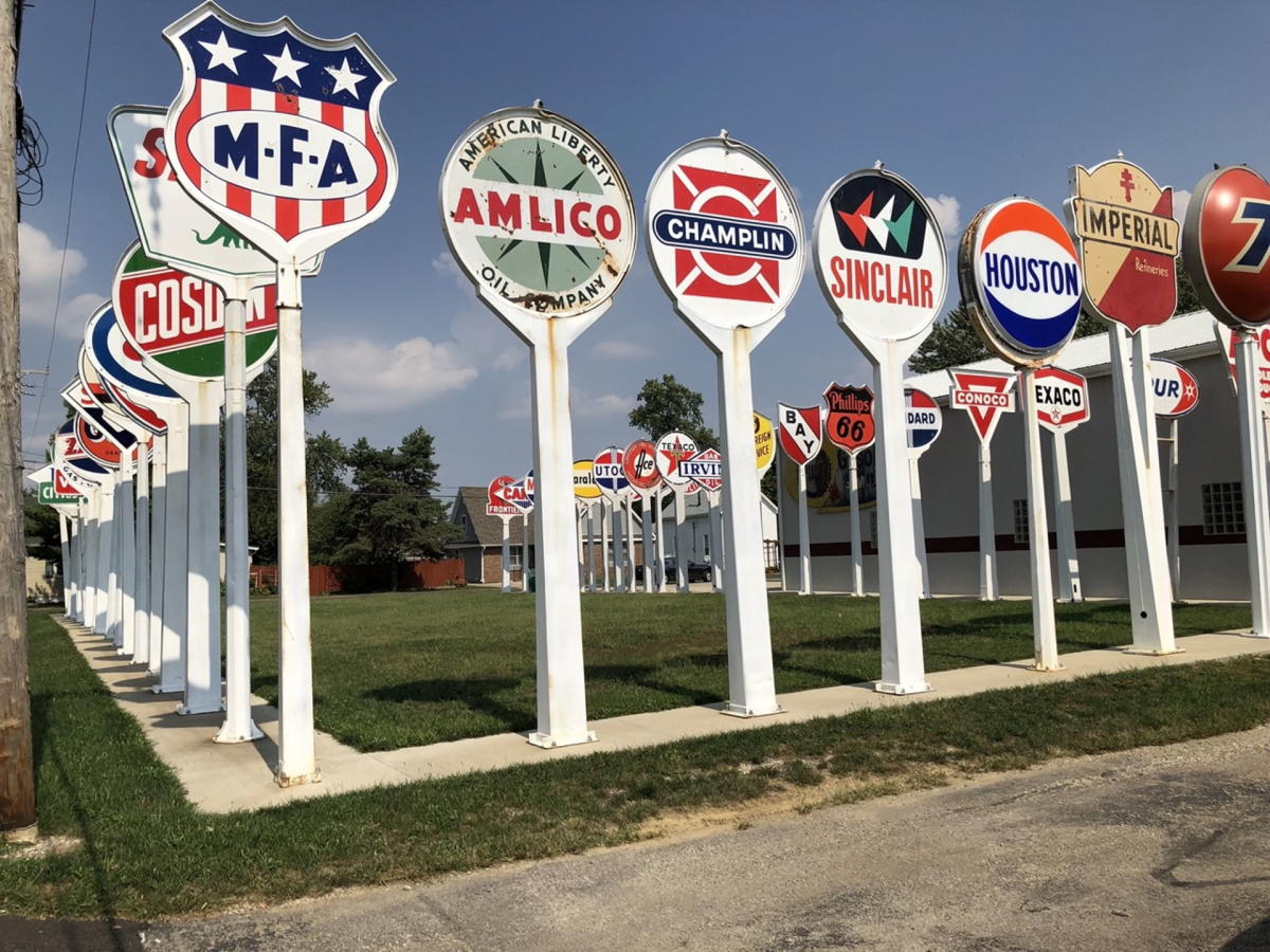 Garden of Gas Station Signs Festival Country