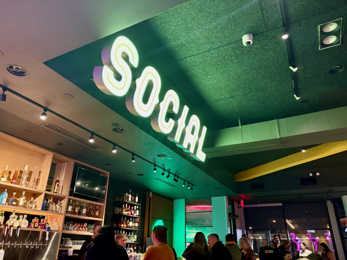 Social Cantina indoor signage