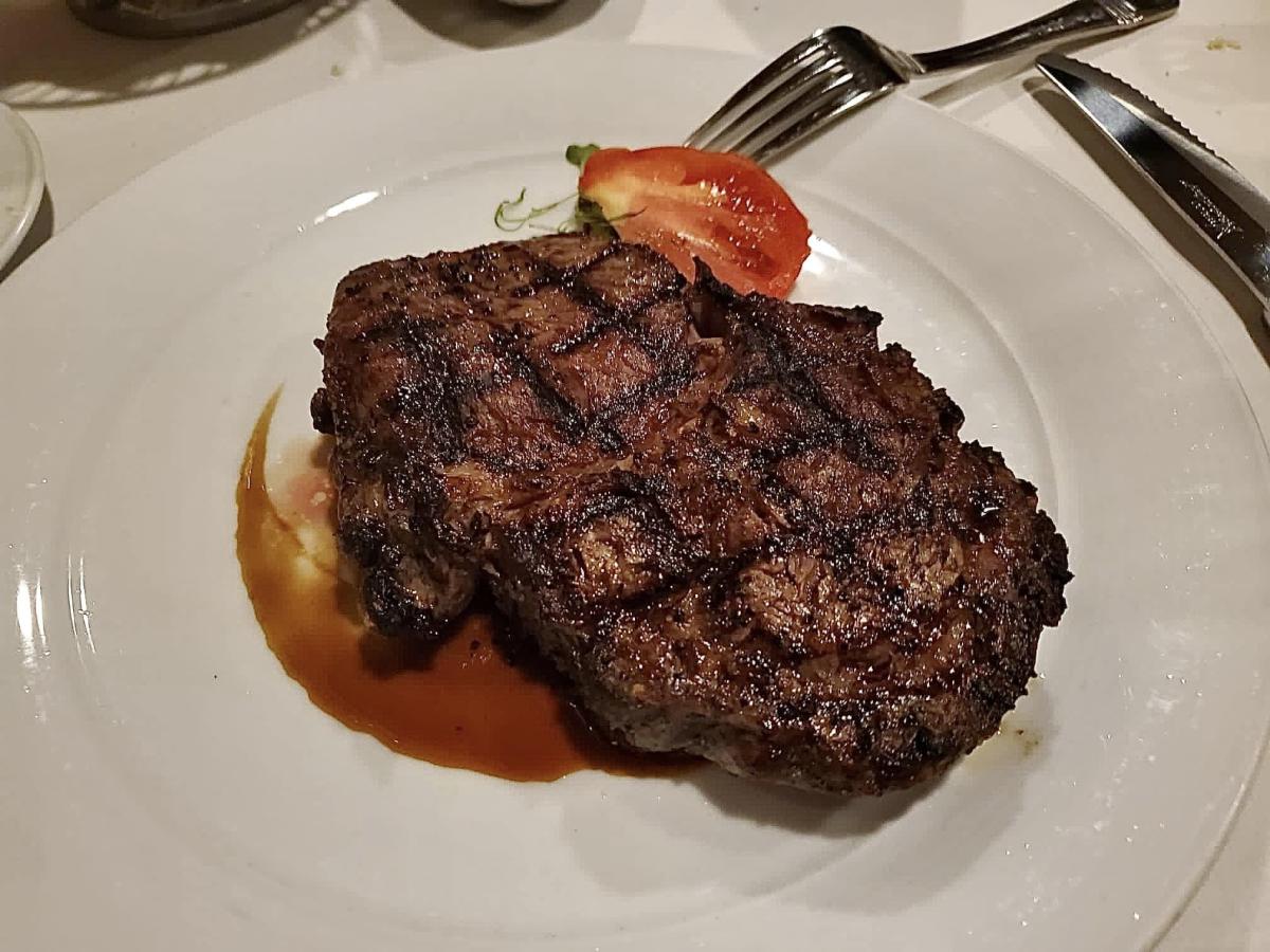 1875 The Steakhouse ribeye, French Lick Resort