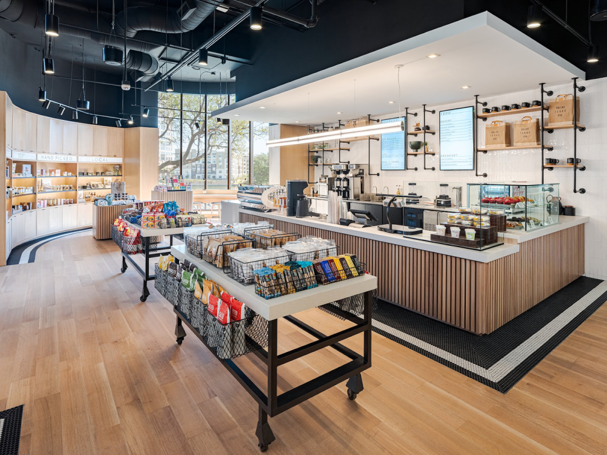 Interior of Over the Counter eatery in Irving, TX