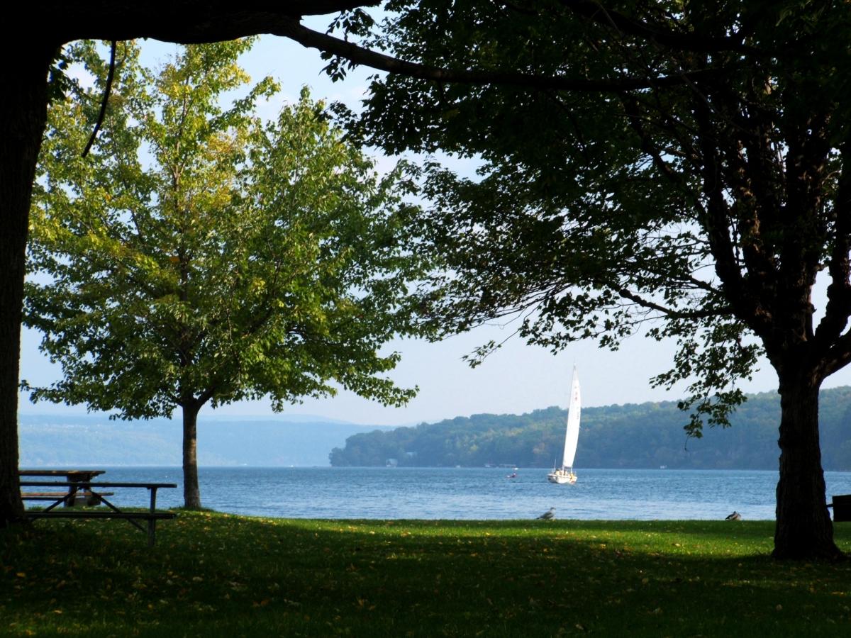 Cayuga Lake Sailboat