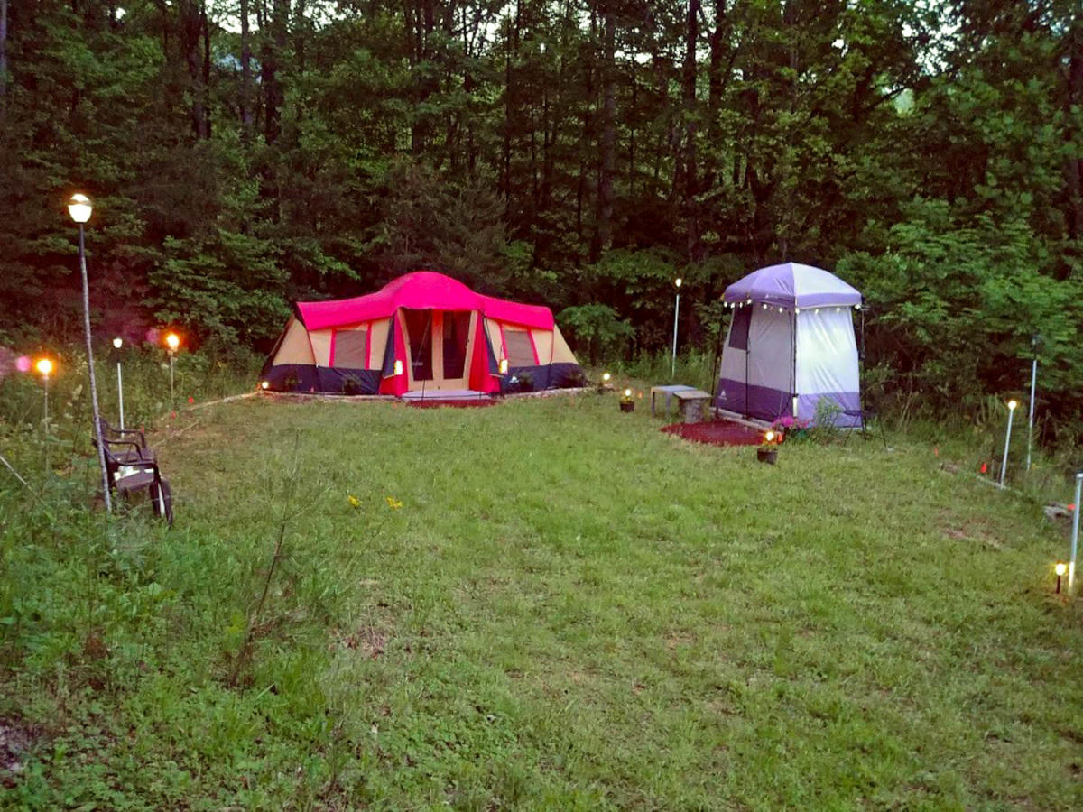 Glamp site in Tuckasegee.
