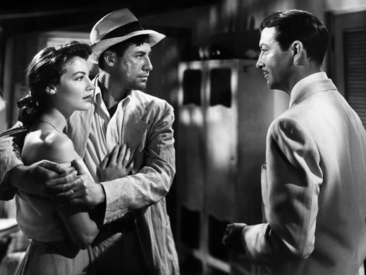 The Bribe film with Ava Gardner and Robert Taylor.