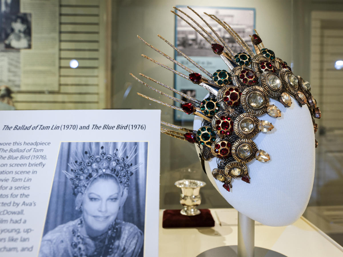 Ava's Headpiece on loan at the Ava Gardner Museum in Smithfield, NC.