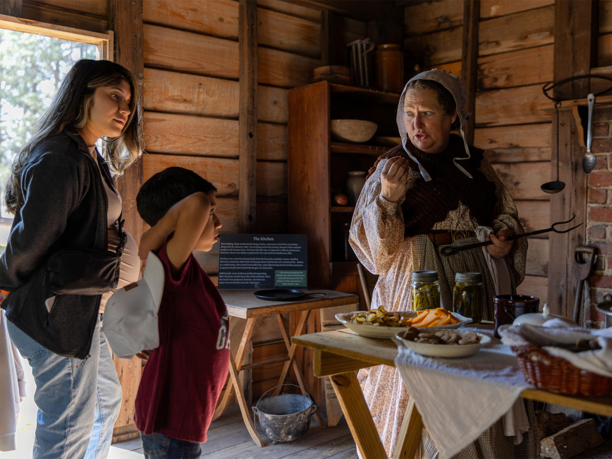 Living history events at Bentonville Battlefield State Historic Site in Four Oaks, NC.