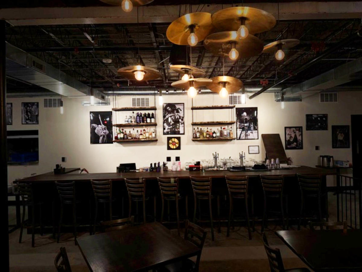 Crescendo Interior shot of bar in low light in The Station Clayton