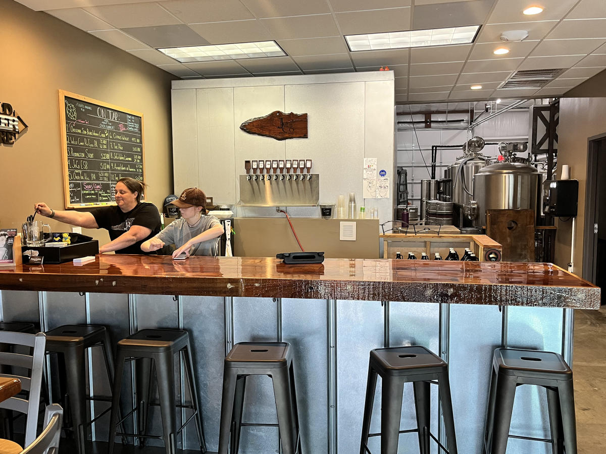 Taproom Bar at JoCo Brewing Company in Garner, NC.