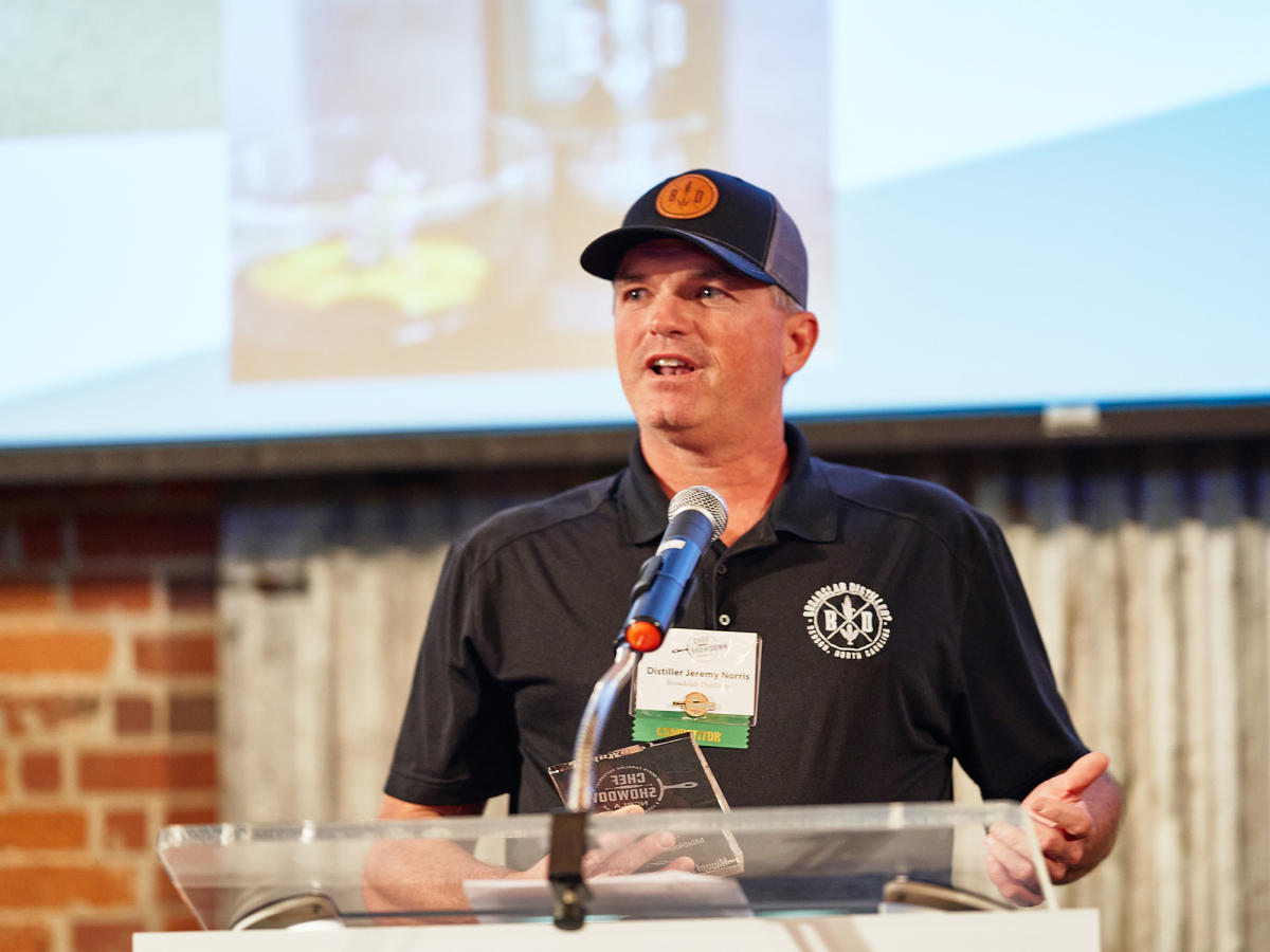 Jeremy Speaking at NCRLA Chef Showdown 2024