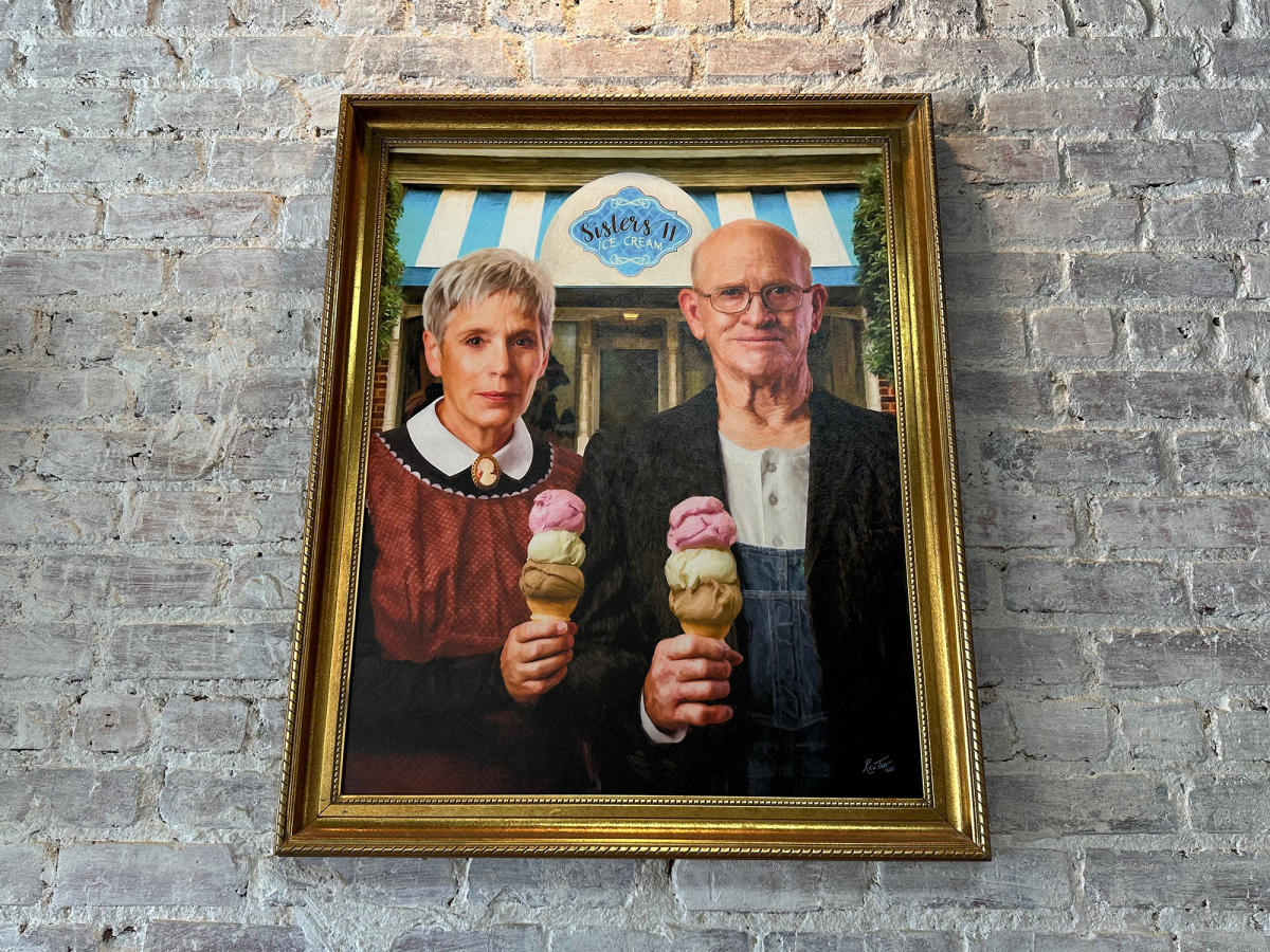 Sisters II Ice Cream Portrait of Owners