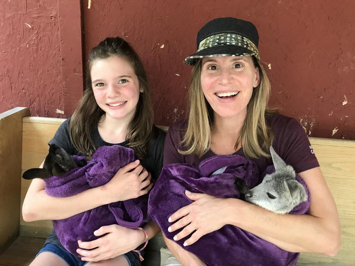 Lisa Kadane & Daughter at Kangaroo Creek Farm