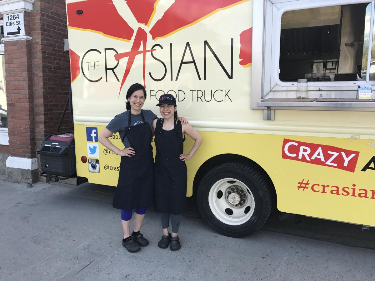 Courtney and Meiko Koga of CrAsian Food Truck & BoxcAr Restaurant