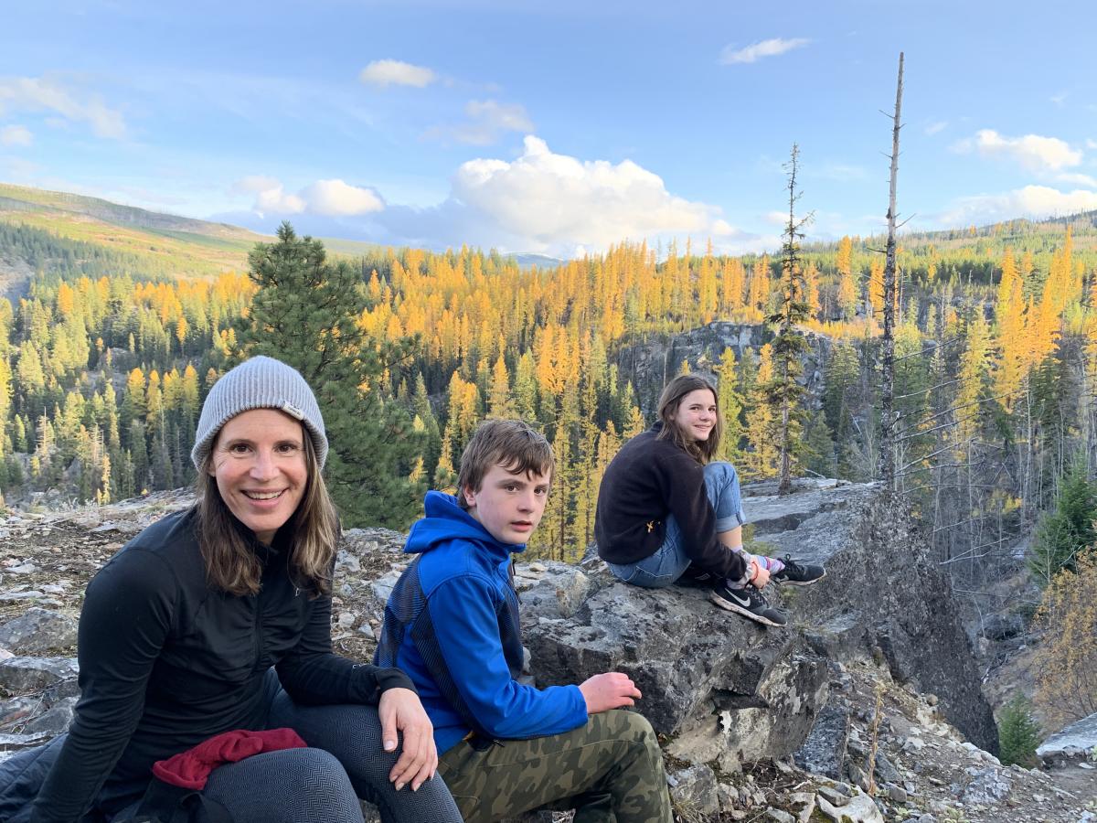 Lisa Kadane & Family at the Boulderfields